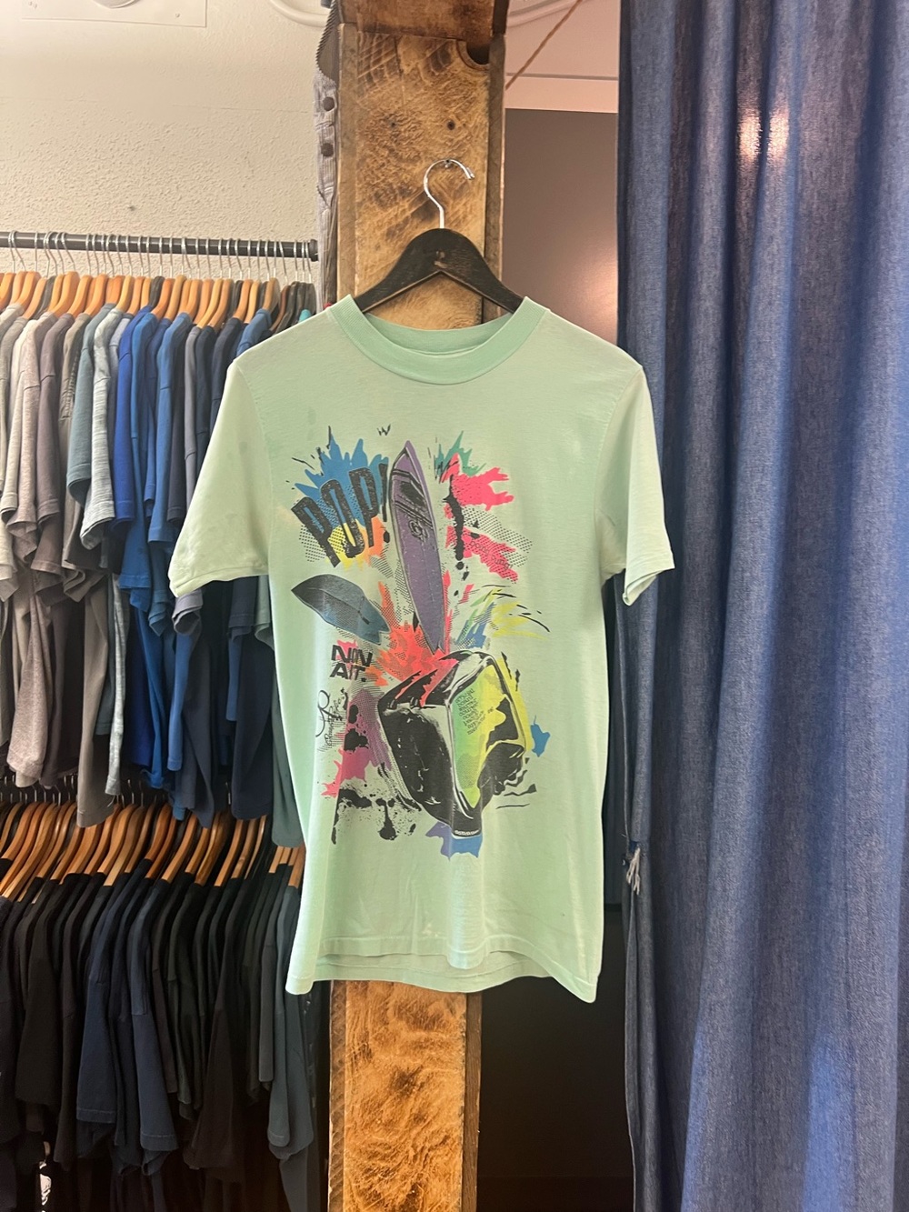 Vintage Pop Art Mint Graphic T-shirt
